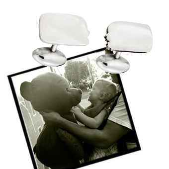 Silhouette Cufflinks Personalised Jewellery - Click Image to Close